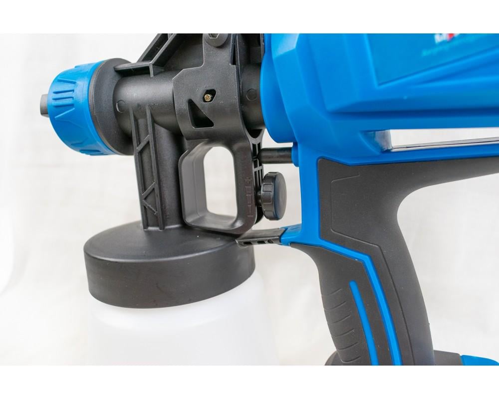 Фарборозпилювач акумуляторний KRAISSMANN 502 ASP 20 1,8/2,5/3,0 мм латунні сопла 1 АКБ-4 Аг та зарядного - фото 4