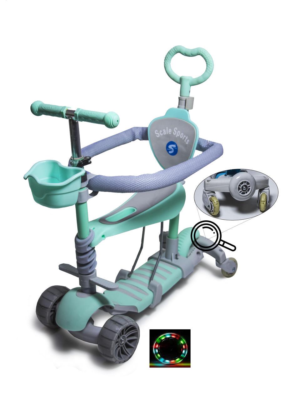 Самокат Scale Sports Smart 5в1 Full М'ятний (1926908430) - фото 3 Самокат Scale Sports Smart 5в1 Full М'ятний (1926908430) - фото 3