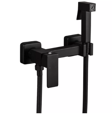 Гігієнічний душ Frap F7504-6 зі змішувачем Чорний/Сатин