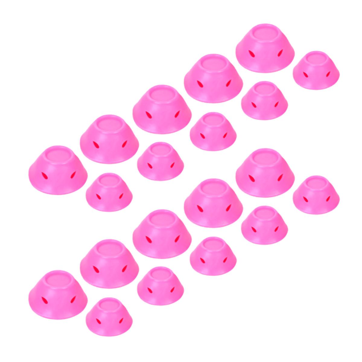 Бигуди MagicCurler мягкие силиконовые для волос 20 шт. Розовый (459)