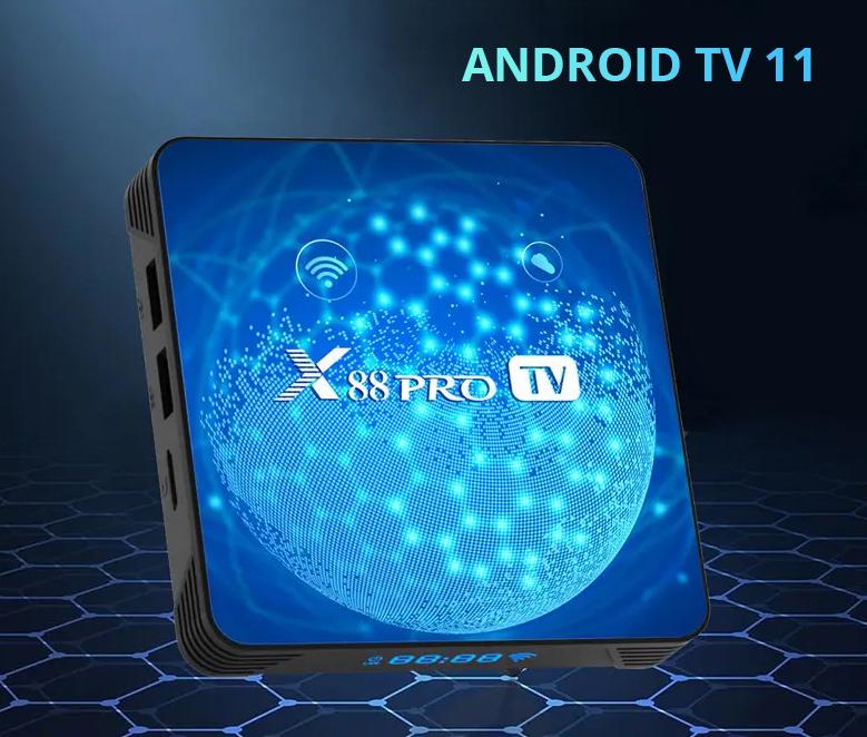 Смарт приставка ТБ X88 Pro TV 2/16 Gb Android TV 13 (706) - фото 7