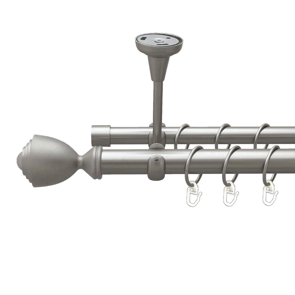 Карниз для штор Orvit Палаціо дворядний гладкий 200 см Сатин (00-00023941)