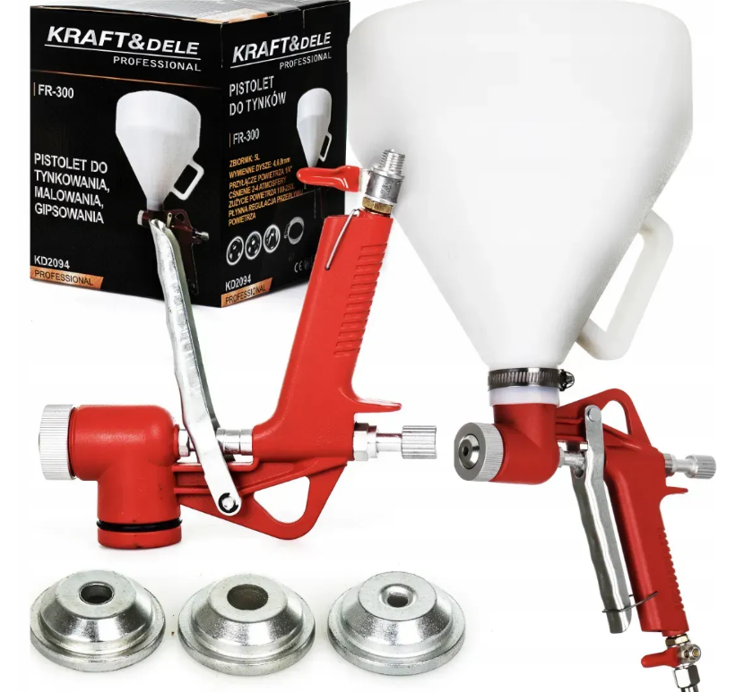 Фарбопульт пневматический Kraft&Dele KD2094 5 л 3 насадки (KD2094)