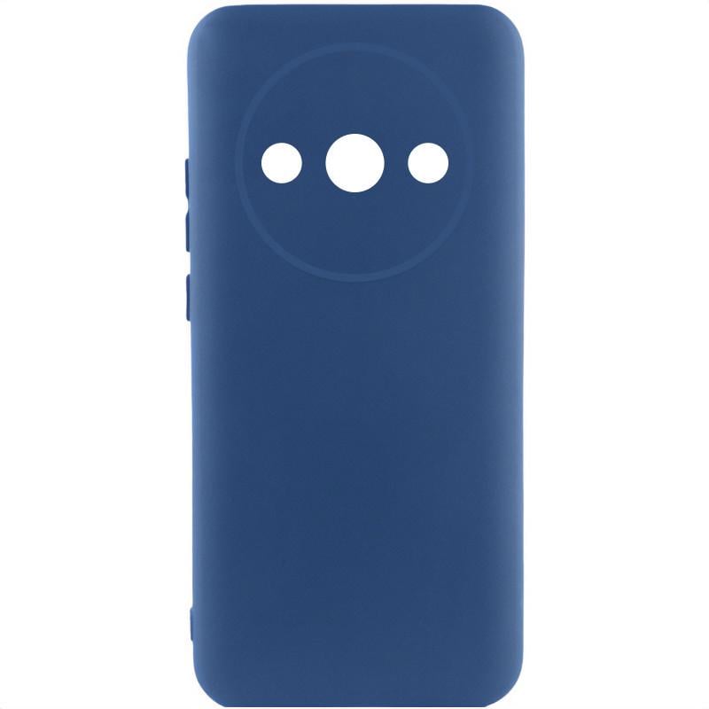 Противоударный чехол Silicone Cover Lakshmi Full Camera (A) для Xiaomi Redmi A3 Синий / Navy Blue