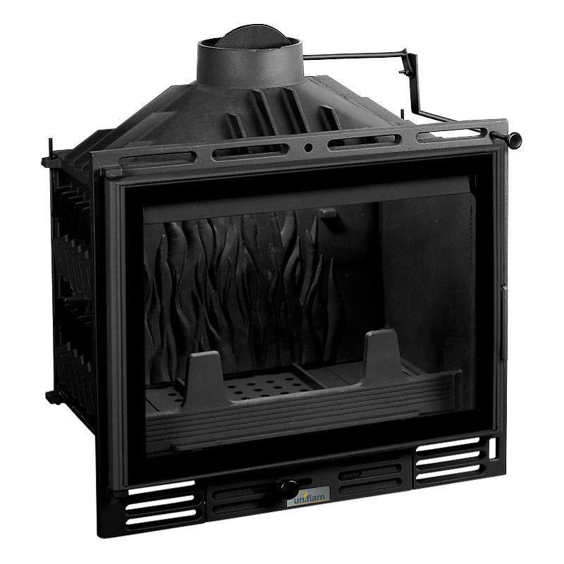 Піч-камін топка чавунна UNIFLAM PLUS 600 ECO з шибером 8 кВт