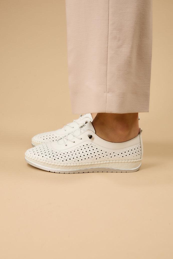 Мокасины женские LONZA кожаные р. 39 Белый (184857) - фото 2 Мокасины женские LONZA кожаные р. 39 Белый (184857) - фото 2