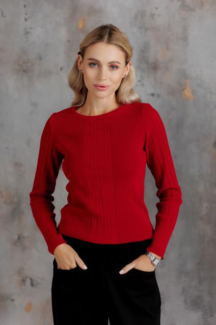 Лонгслив вязаный женский ART KNIT Милана L/XL Красный (43095)