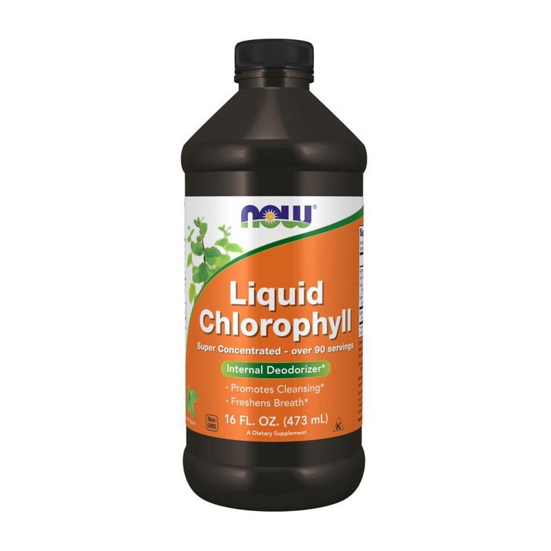 Хлорофилл жидкий NOW Liquid Chlorophyll 473 мл Мята