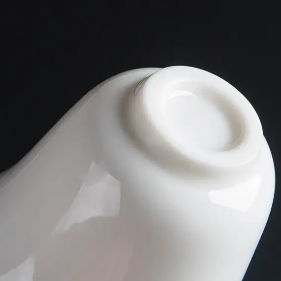 Пиала китайская для чайной церемонии Белая Яшма фарфоровая 50 мл Белый (911) - фото 2