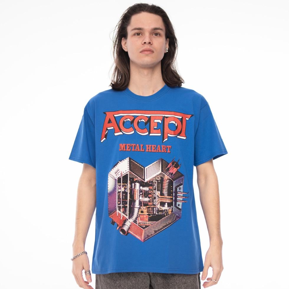 Футболка унисекс Accept Metal Heart L Синий (00000002065)