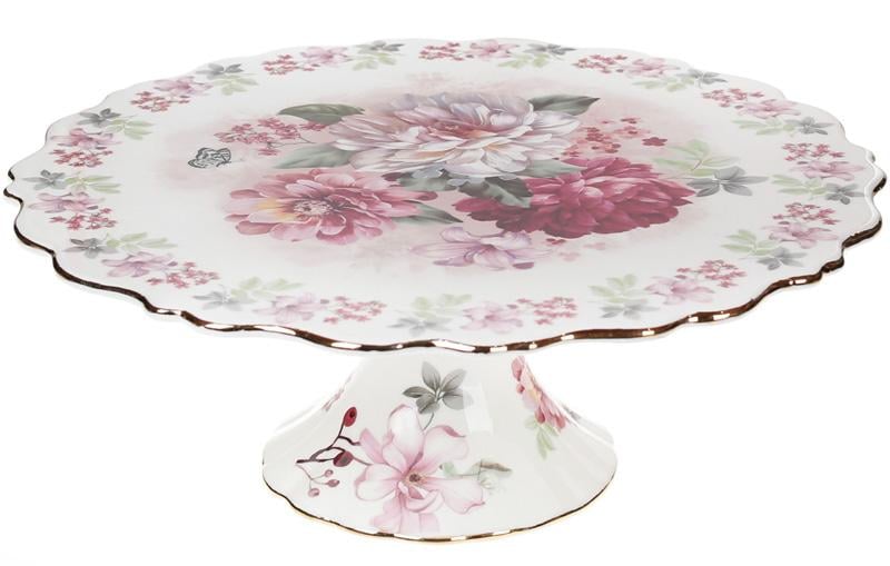 Подставка для торта Версаль Сад мечтаний Ø 30,2 см фарфорова (BD-572-108) Подставка для торта Версаль Сад мечтаний Ø 30,2 см фарфорова (BD-572-108)