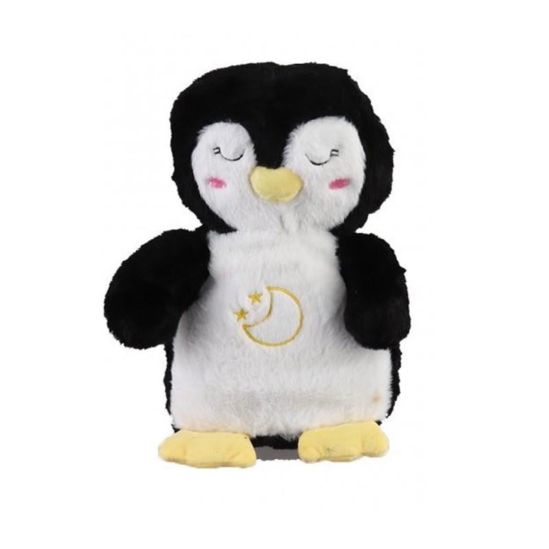 Мягкая игрушка Bambi Дышащий пингвин-ночник 30 см Черный (IY-189-Y-398)