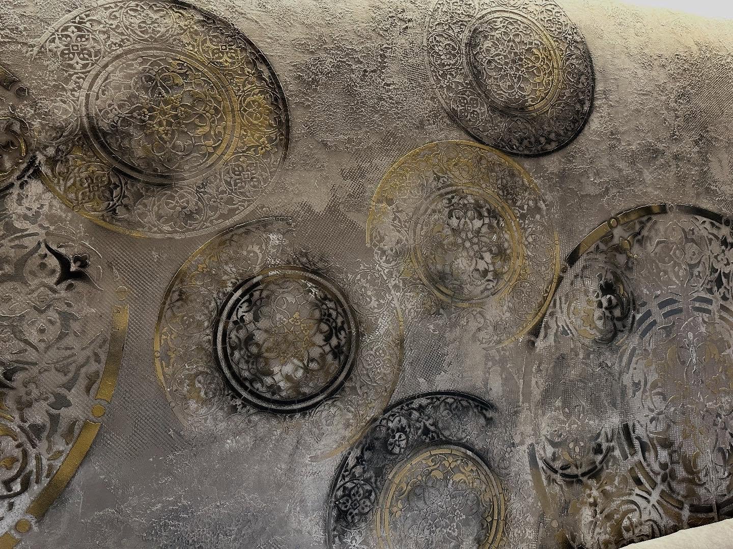 Набор трафаретов DFA Круглые узоры обновления стен для штукатурки и краски 0,3-1 мм 2 шт. (N00144) - фото 6