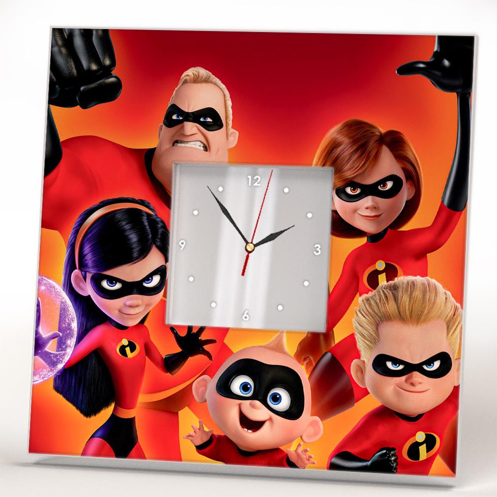 Часы Мультфильм 'Суперсемейка' Pixar 260x260 мм (C04438)