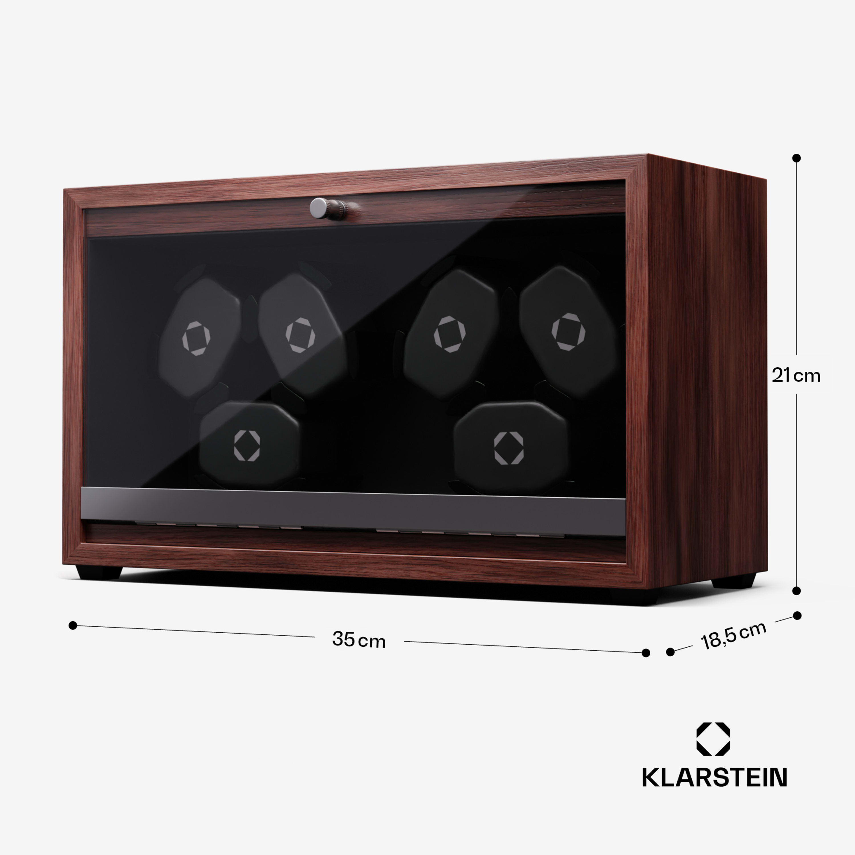 Шкатулка для підзаводу годинників KLARSTEIN Brienz 6 з корпусом під дерево (10045572) - фото 6 Шкатулка для підзаводу годинників KLARSTEIN Brienz 6 з корпусом під дерево (10045572) - фото 6