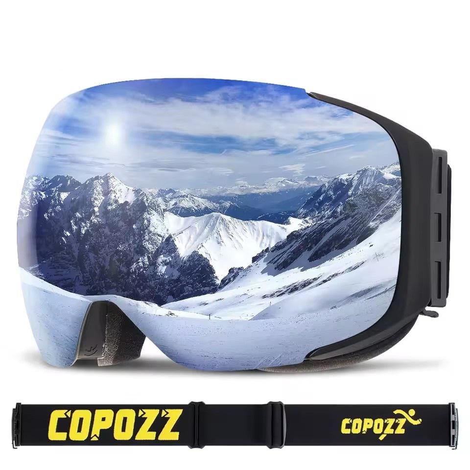 Маска для лыж и сноуборда Copozz GOG-2181 магнитная Anti-Fog Ski Unisex Silver (GOG-2181-S)