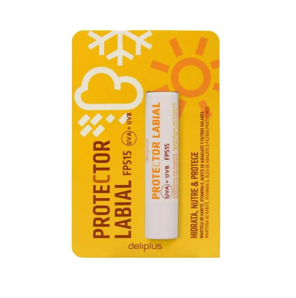 Бальзам для губ сонцезахисний Deliplus SPF 15 4 г (404138)