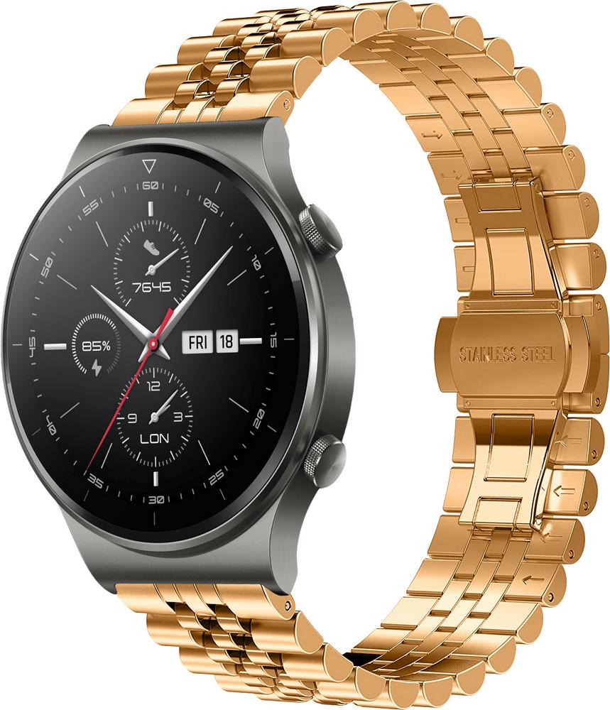 Браслет металлический Stech для Huawei Watch GT 2 Pro Rose Gold (26362-27)