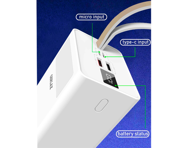Портативное зарядное устройство для Gerlax P7i 50000 mAh Белый (P7i_1850) - фото 4 Портативное зарядное устройство для Gerlax P7i 50000 mAh Белый (P7i_1850) - фото 4
