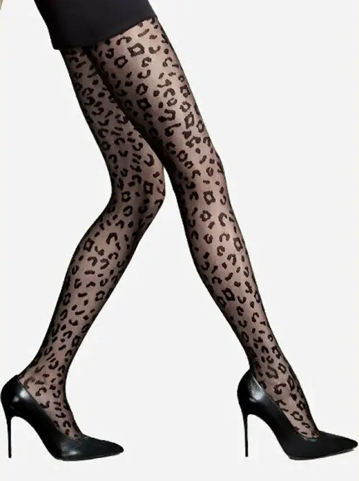 Колготки Lores Leopardo 20-40 den XS/S 1/2 Черный (88177)