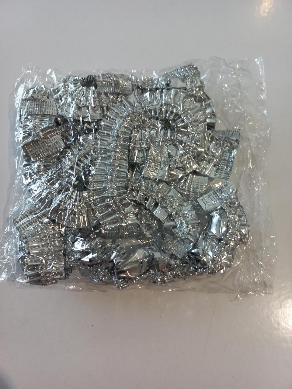 Кришка-чохол на тарілку універсальна фольгована багаторазова на резинці (2656459906) - фото 3