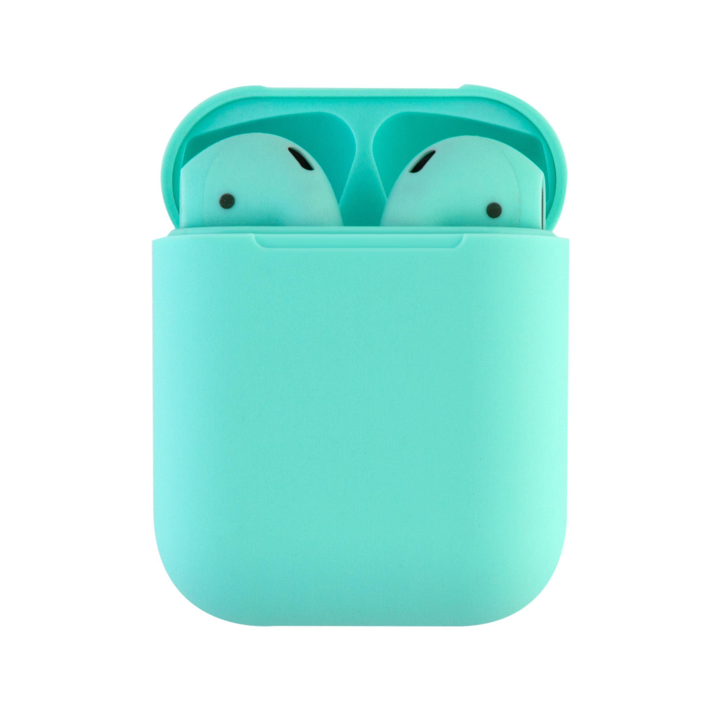 Навушники бездротові bluetooth ATRIX i12 tws Green-matt