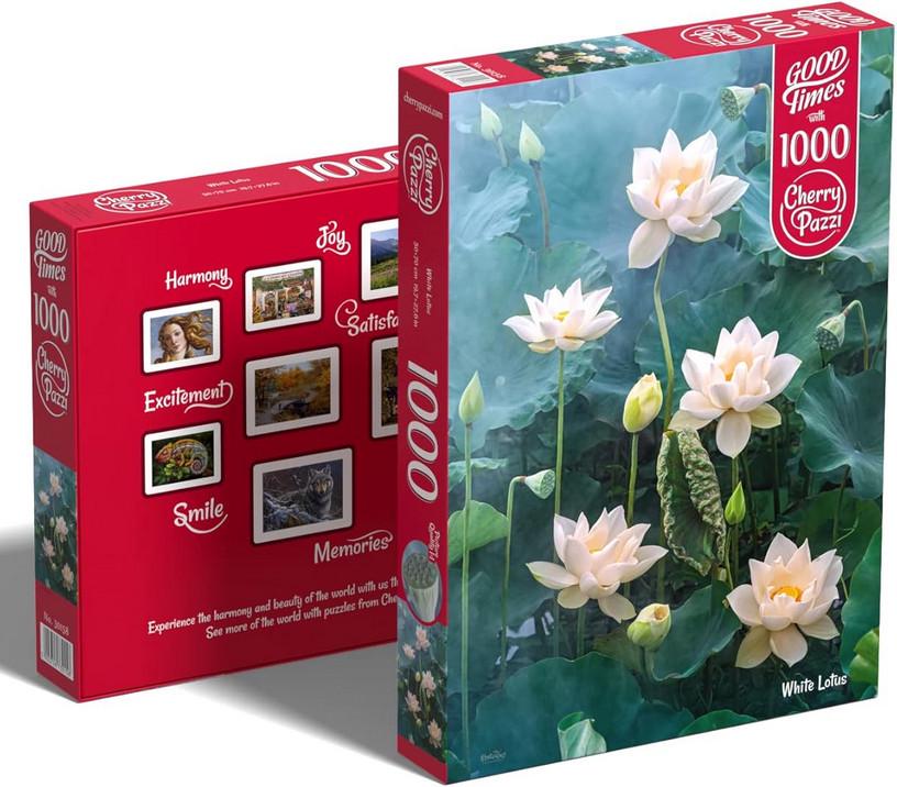 Пазл CherryPazzi Белый лотос 1000 эл. - фото 4 Пазл CherryPazzi Белый лотос 1000 эл. - фото 4