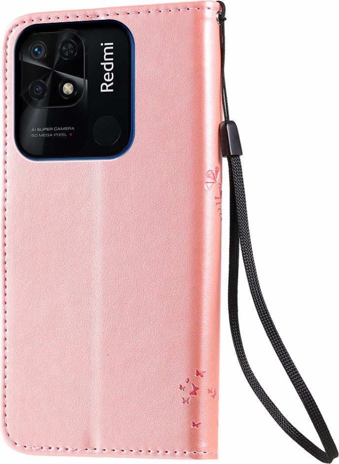 Чехол книжка Xiaomi Redmi 10C Кот и Дерево Rose Gold (30495-27) - фото 2 Чехол книжка Xiaomi Redmi 10C Кот и Дерево Rose Gold (30495-27) - фото 2