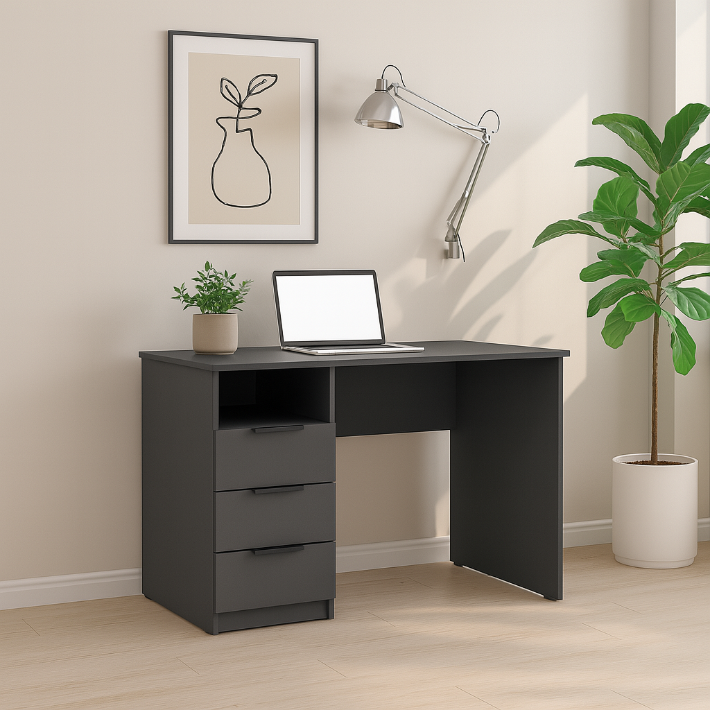 Стол письменный СП1 3Я SENAM 750х1100х500 мм ДСП Серый Графит - фото 1 Стол письменный СП1 3Я SENAM 750х1100х500 мм ДСП Серый Графит - фото 1