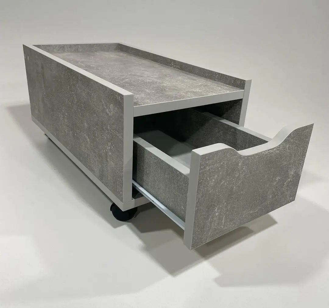 Подставка для системного блока с ящиком Drom 30х55 см Серый - фото 2 Подставка для системного блока с ящиком Drom 30х55 см Серый - фото 2