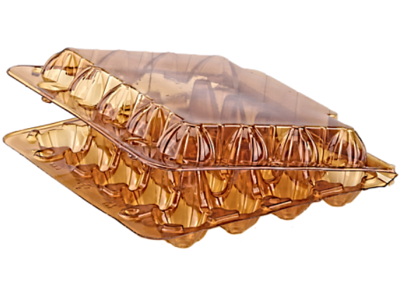 Упаковка для перепелиных яиц квадратная 20 ячеек Brown (CL20)