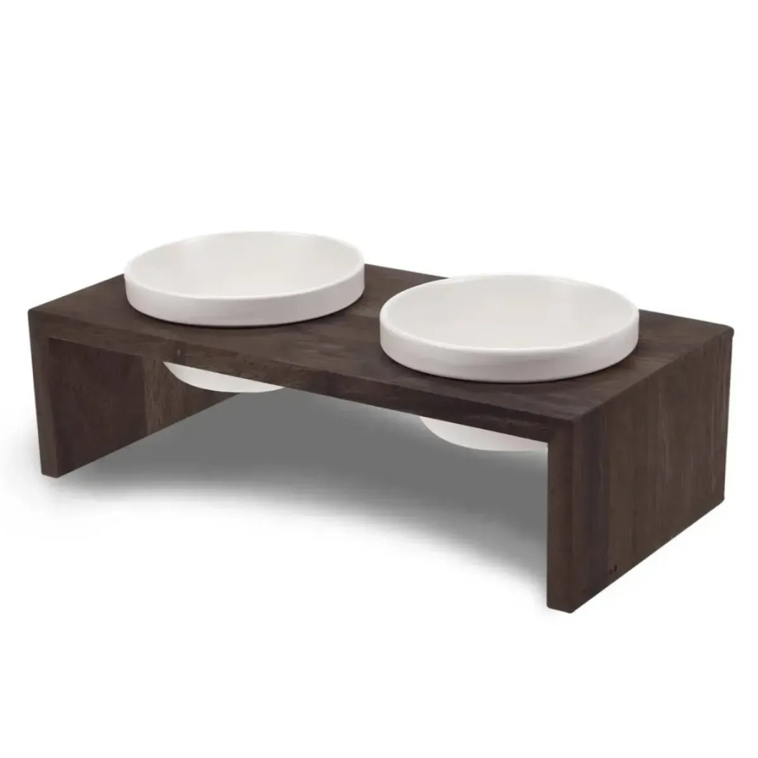 Миски на підставці Wolters Foodstation Gohan 2x0,4 л S Темно-коричневий Миски на підставці Wolters Foodstation Gohan 2x0,4 л S Темно-коричневий