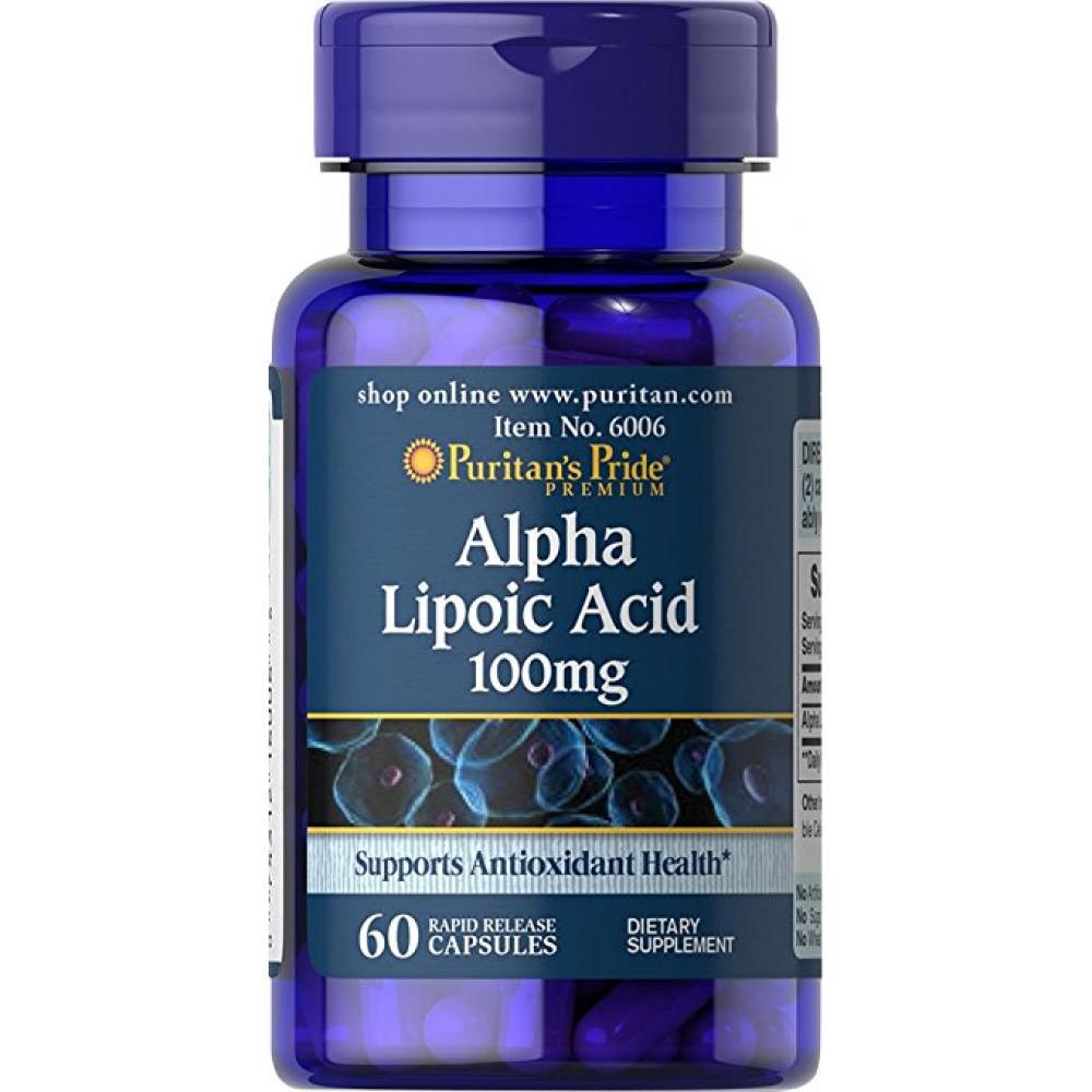 Натуральная добавка Alpha Lipoic Acid 100 mg 60 caps (100-12-3819871-20)