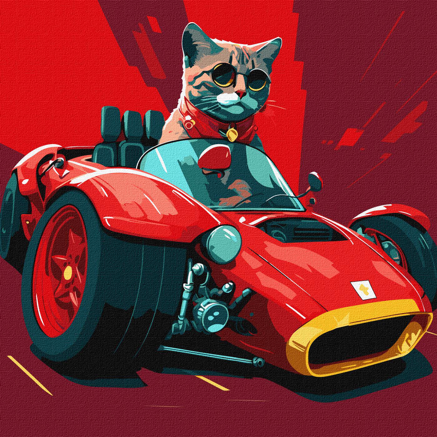 Картина по номерам Ideyka Жизнь на скорости кно4481 40x40 см (MTT-161568)