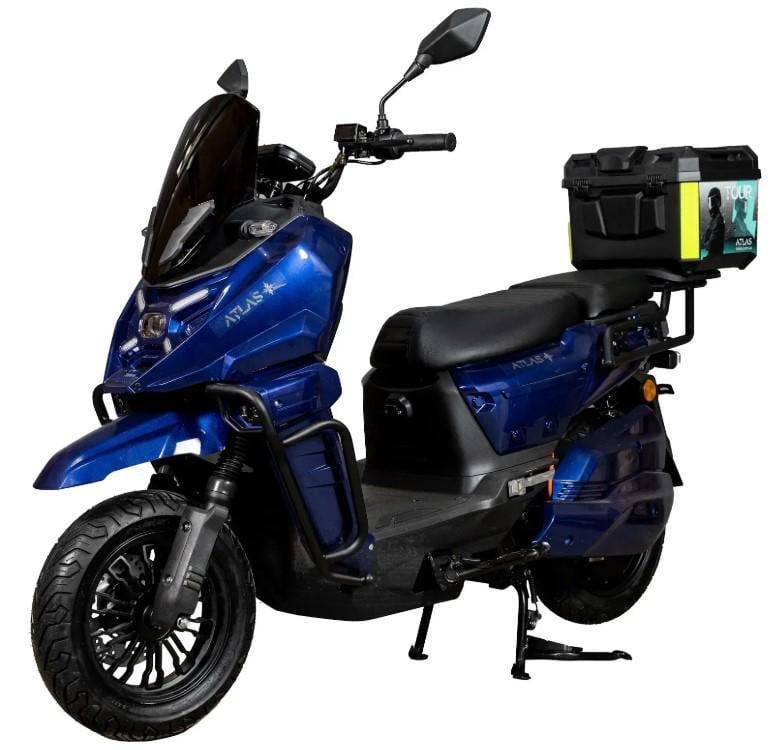 Электроскутер ATLAS Tour Box 2000W Cyan Blue (3183)