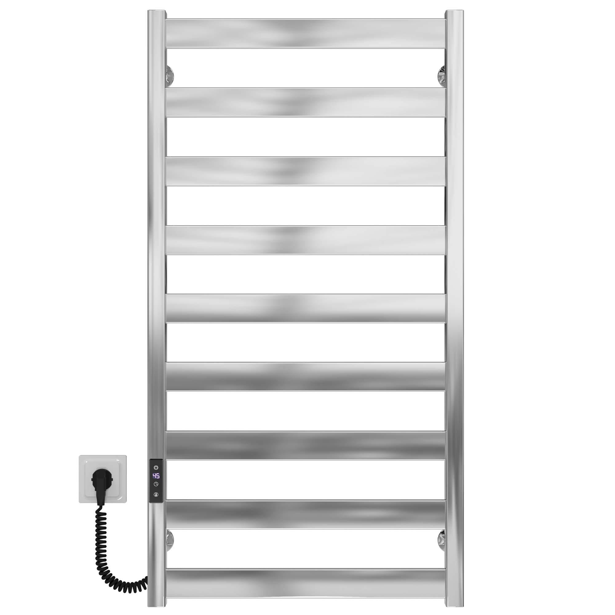 Полотенцесушитель электрический Deffi Silvia П9 JD04 левое подключение нержавеющая сталь 500х1000 E мм Хром (A.SV.100.50.9.E.C.L.2)