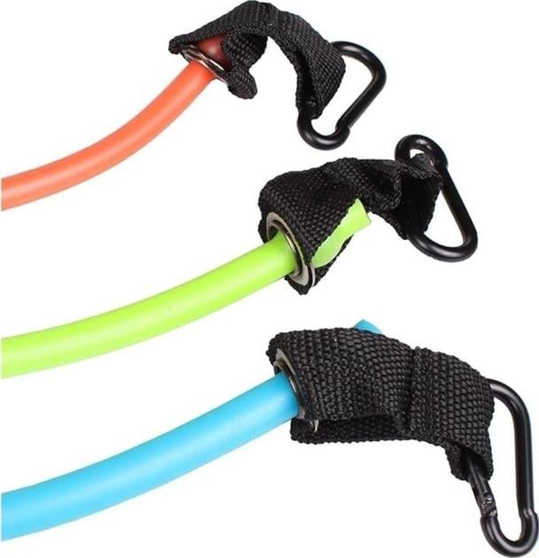 Набор трубчатых эспандеров LiveUp EXPANDER SET Оранжевый/Лаймовый/Голубой (LS3218) - фото 8 Набор трубчатых эспандеров LiveUp EXPANDER SET Оранжевый/Лаймовый/Голубой (LS3218) - фото 8