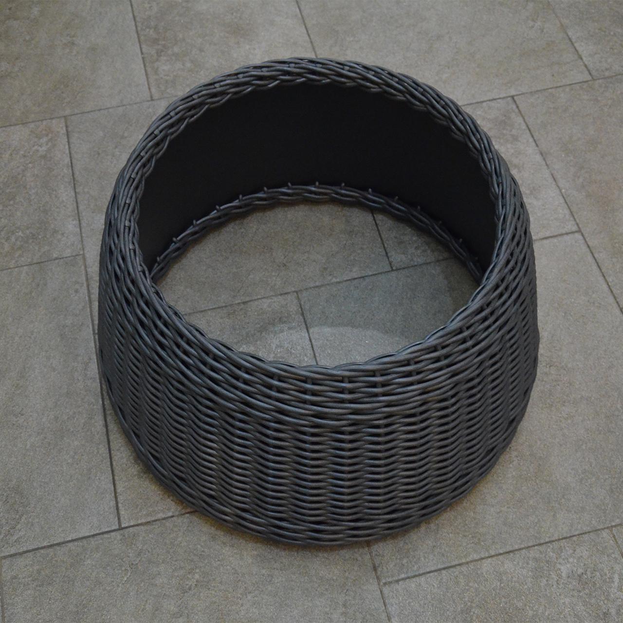 Подставка-юбка под елку плетеная из искусственного ротанга/ручной работы M Графитовый (23115858) - фото 3