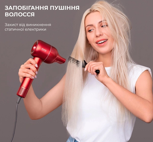 Фен Dreame Intelligent Hair Dryer AHD5-RE0 Red - фото 5