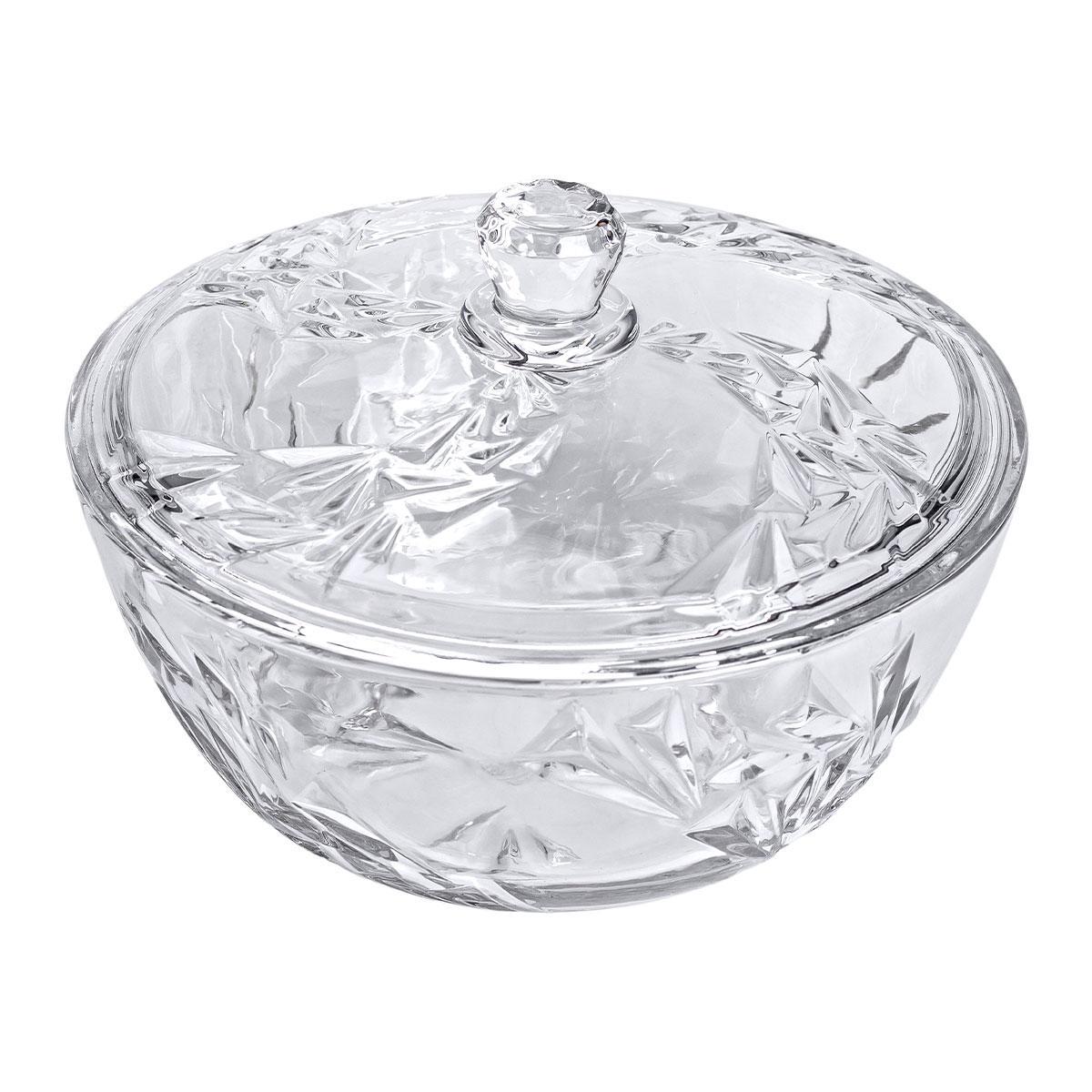 Салатница стеклянная с крышкой под хрусталь HP-YH-62 24 см (A-033655) - фото 2 Салатница стеклянная с крышкой под хрусталь HP-YH-62 24 см (A-033655) - фото 2