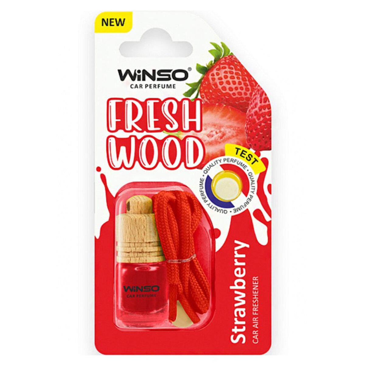 Ароматизатор Winso Fresh Wood - Strawberry в блістері