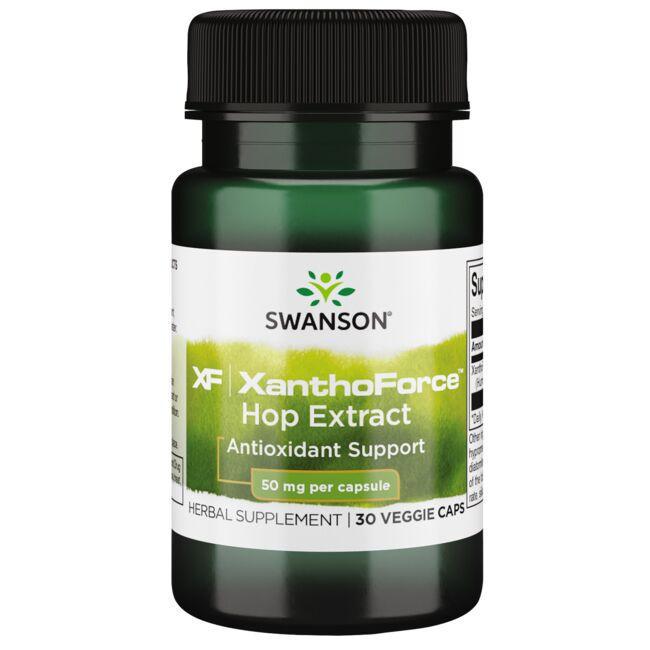 Антиоксидант Swanson Xantho Force Hop Extract 50 мг 30 Veg Caps