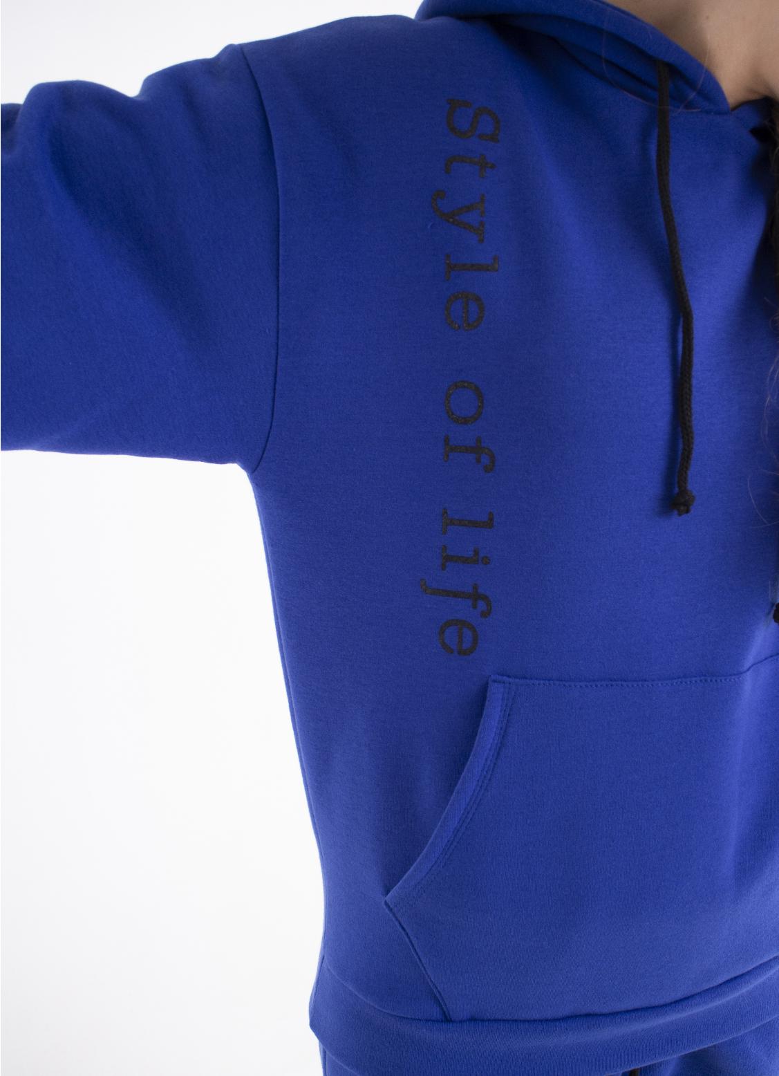 Спортивный костюм женский на флисе р. 50 Электрик - фото 3 Спортивный костюм женский на флисе р. 50 Электрик - фото 3