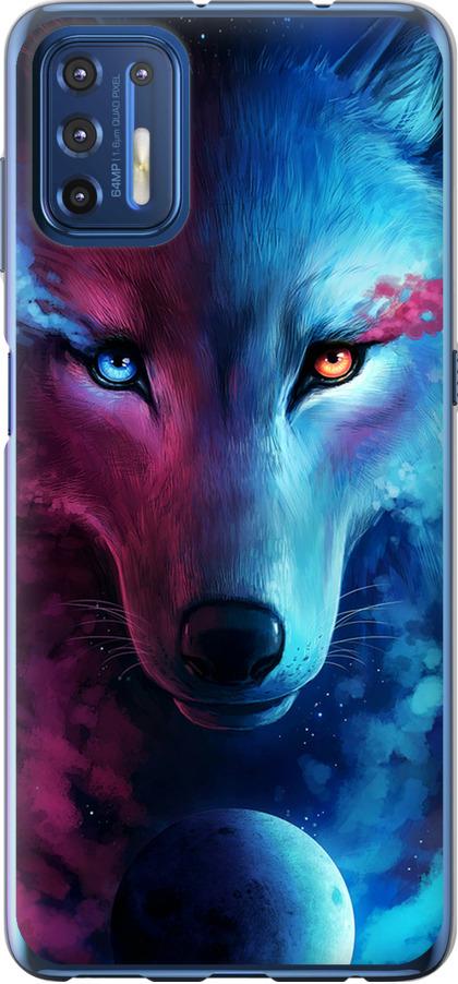 Чехол на Motorola G9 Plus Арт-волк (3999u-2104-42517)