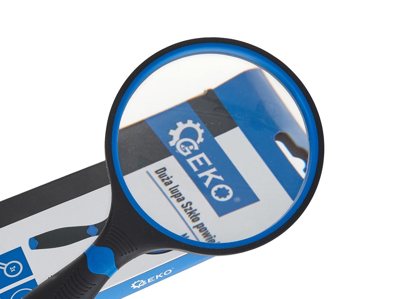 Лупа GeKo 3-кратна діаметр скла 100 мм загальна довжина 225 мм (G03225) - фото 5 Лупа GeKo 3-кратна діаметр скла 100 мм загальна довжина 225 мм (G03225) - фото 5