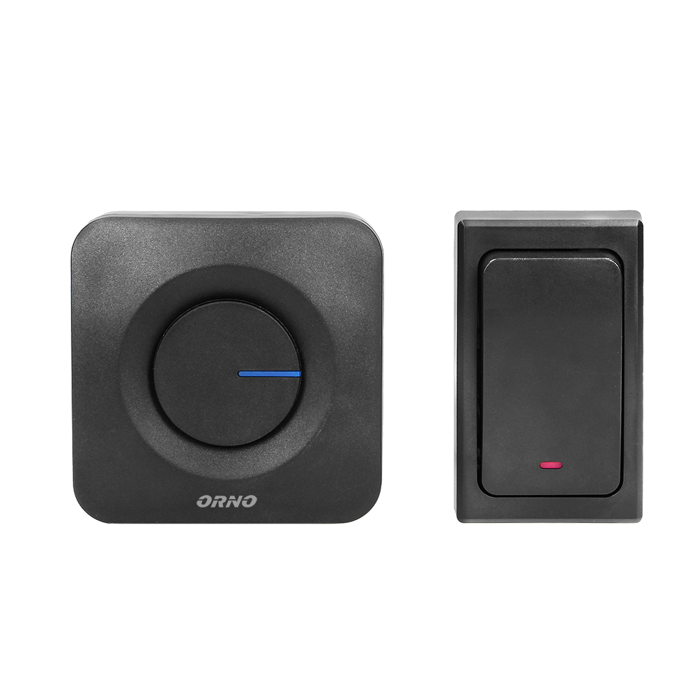 Дзвінок бездротовий ORNO ONDO AC OR-DB-MT-156 36 тоновий Чорний