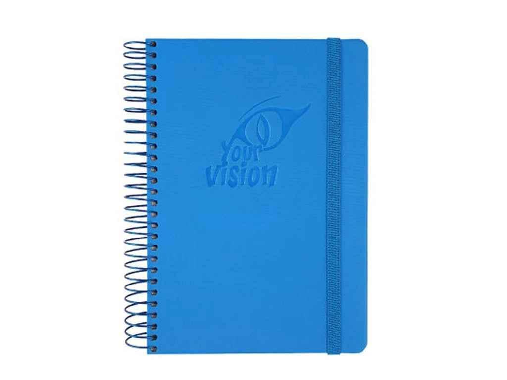 Блокнот Бриск на спирали В6 120 л. SKILL Raso Синий (СБВ-95)