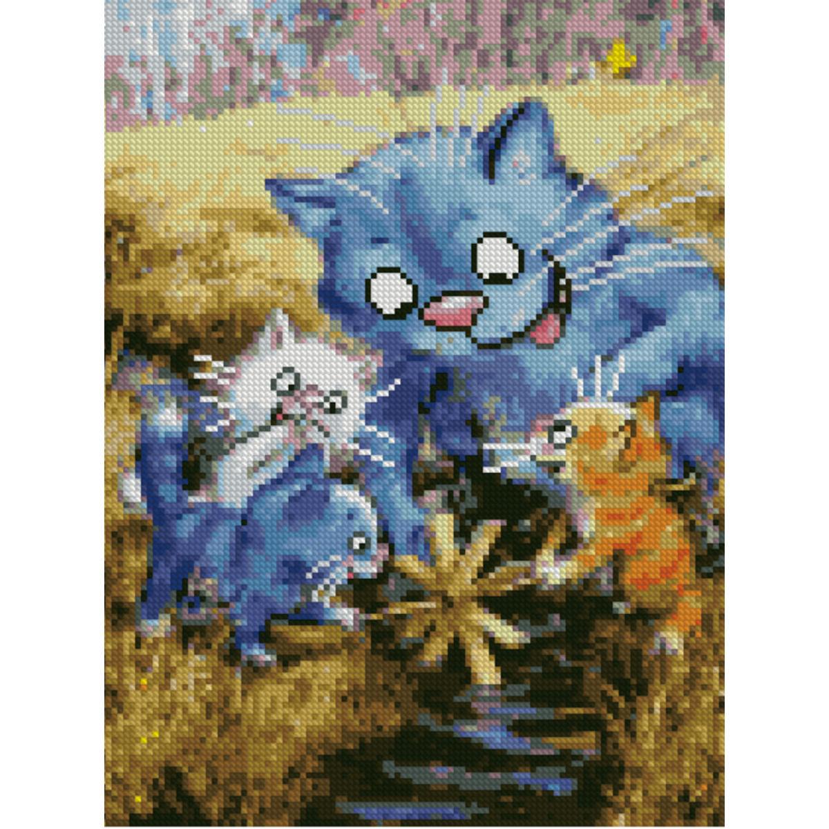 Алмазная мозаика Strateg Веселая рыбалка 30х40 см (Str-HX078)