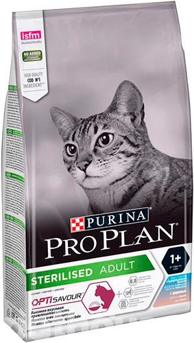 Корм для котов ProPlan Sterilised Senses с треской и форелью для кастрированных кошек 10 кг