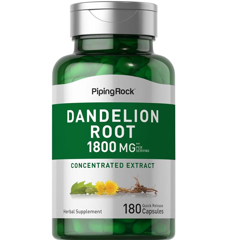 Комплекс для профилактики работы печени Piping Rock Dandelion Root 1800 mg (per serving) 180 Caps